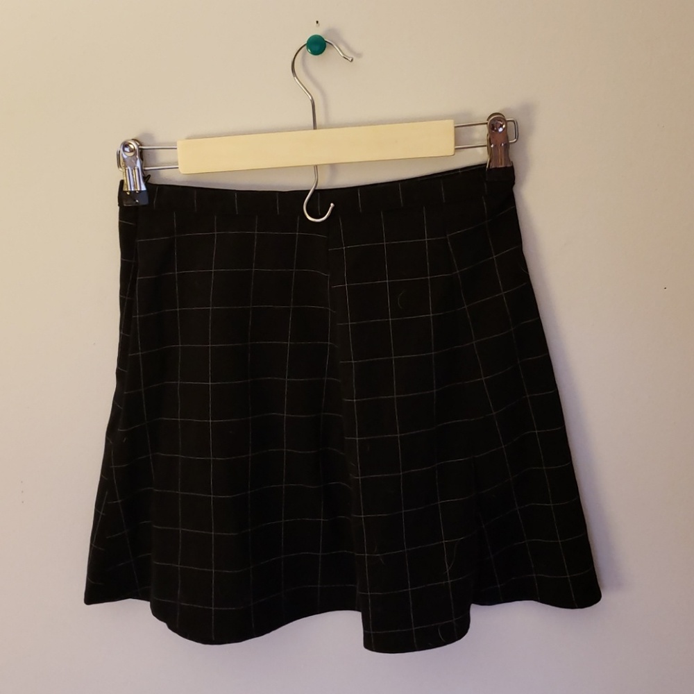 Grid Mini Skirt